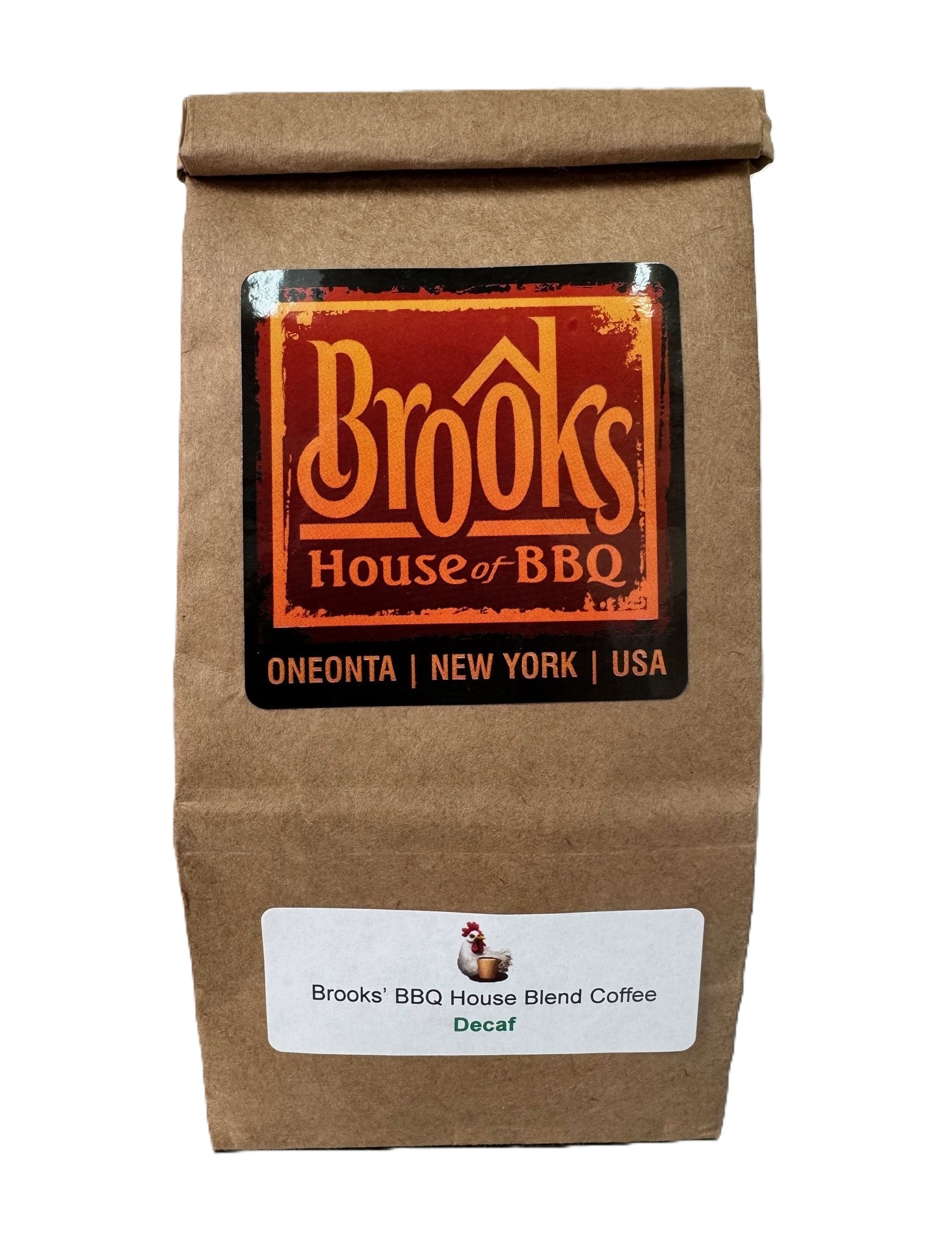Brooks’ House Blend Decaf Coffee Grounds 8oz